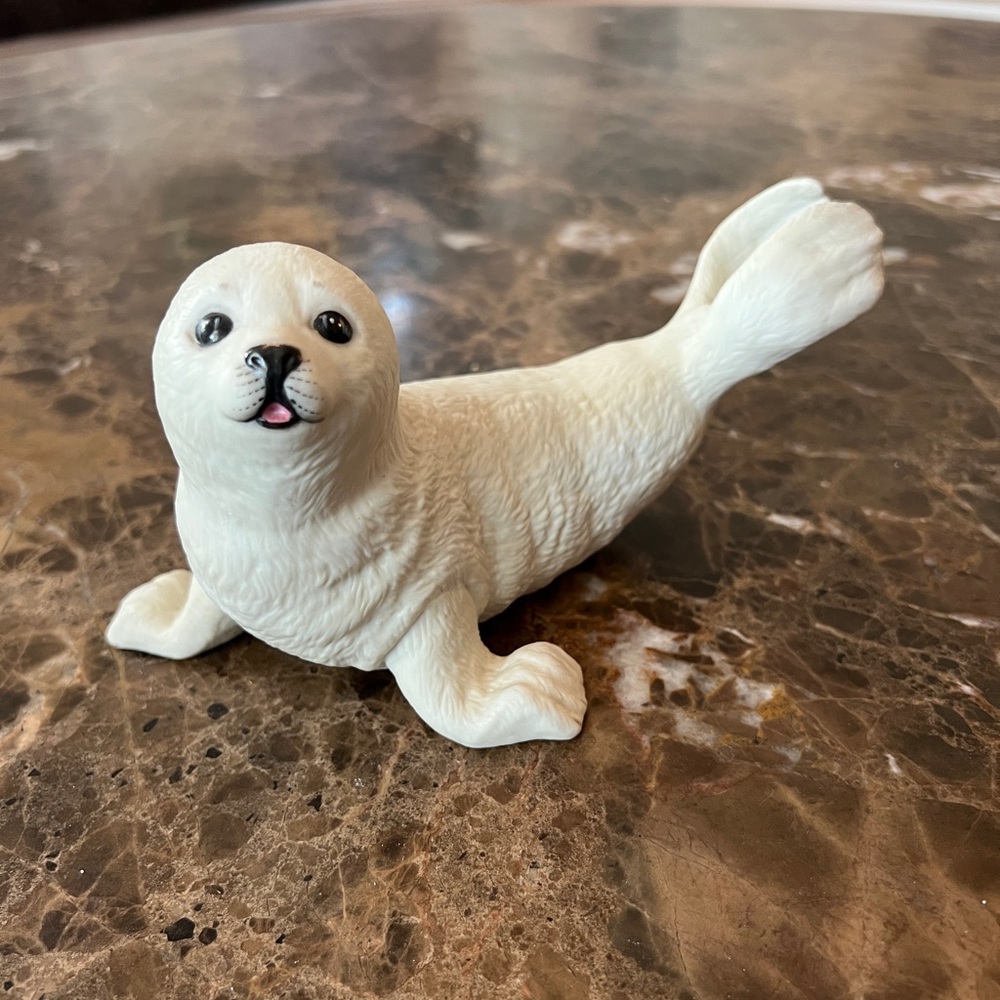 Lenox Harp Seal Pup Figurine, Endangered Animals Collection
